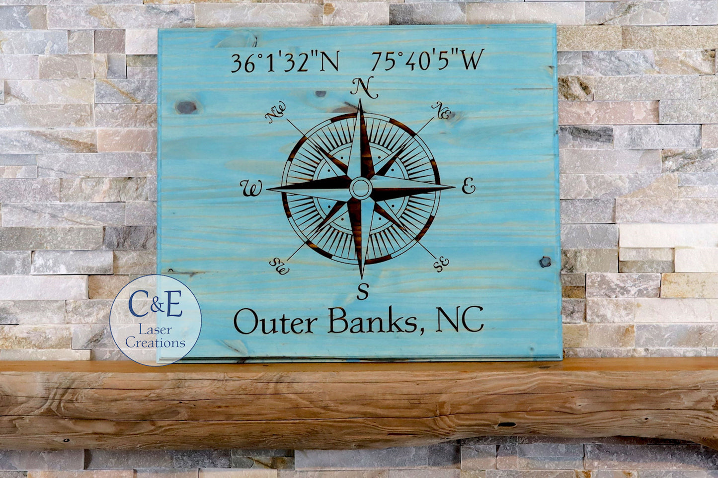 Custom Compass Rose Sign