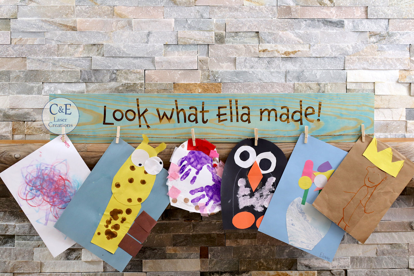 Look What ... Kid's Art Display Sign