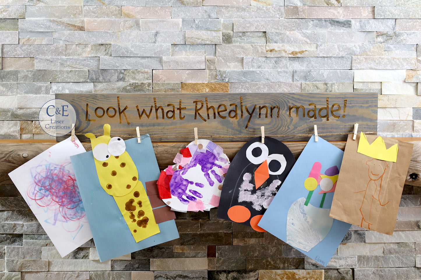 Look What ... Kid's Art Display Sign