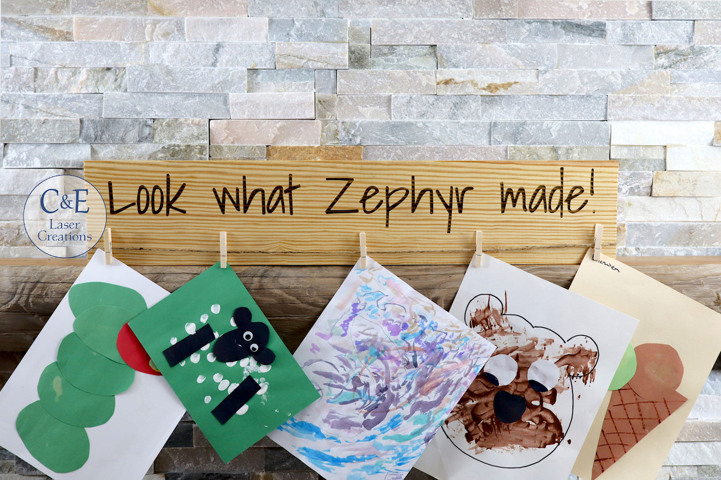 Look What ... Kid's Art Display Sign