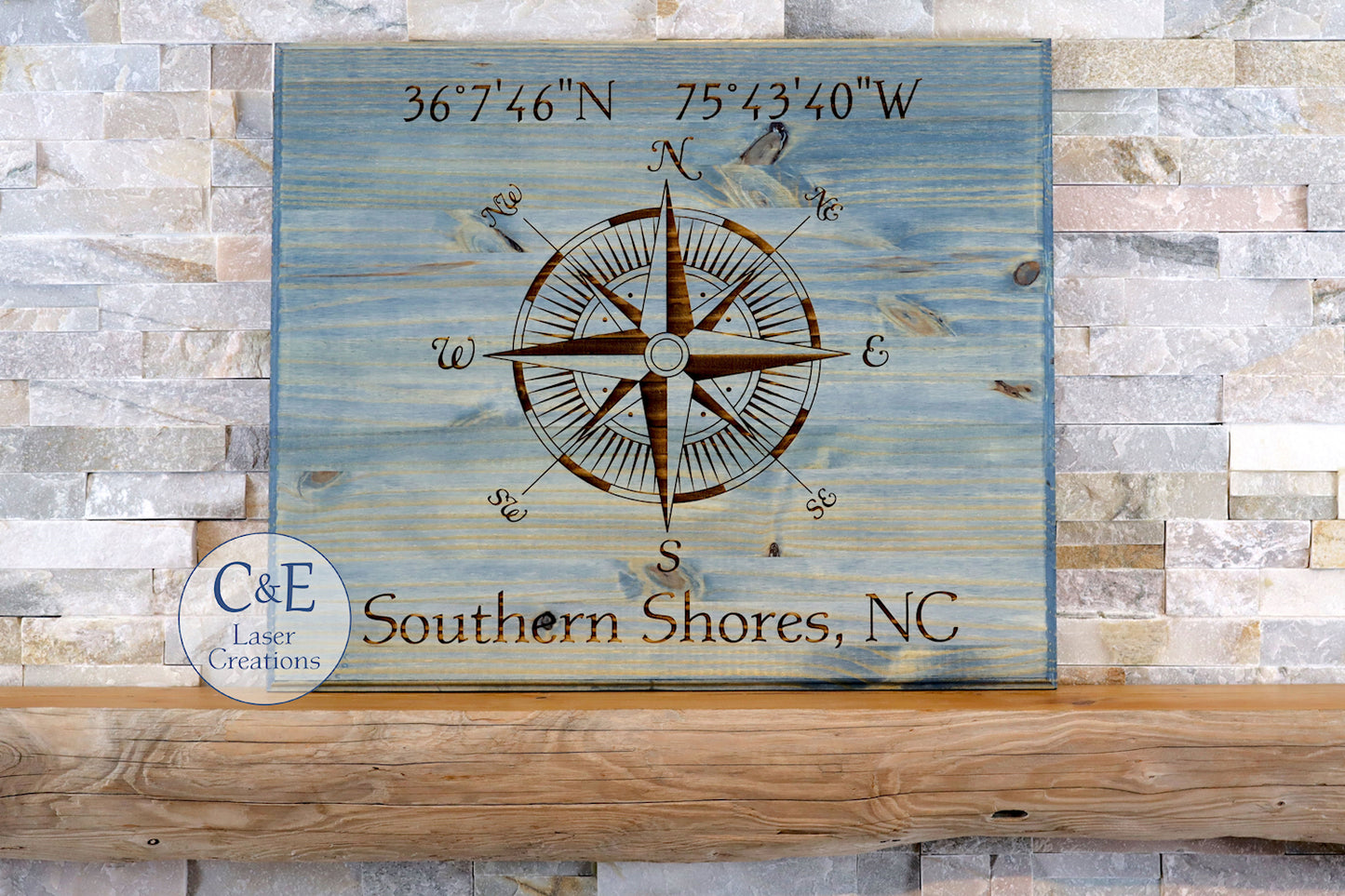Custom Compass Rose Sign